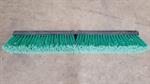 24^ Push Broom Head w/Green Medium Dust Bristle