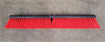 24^ Push Broom Head w/Red Course Bristle