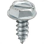 6 X 3/8 SLOTTED HEX WASHER HEAD TAP SCREW ZINC