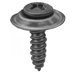 #8 X 1-1/4 PHIL OVAL #6 HD AB TAPPING SEMS - BLACK