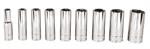 9pc 3/8 Drive 6-PT SAE Chrome Deep Socket Set