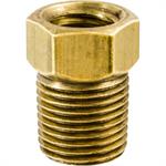 BRASS MALE CONNECTOR 1/4 TUBE SIZE 1/8 THREAD