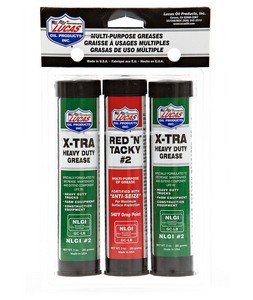 Lucas 3 oz Grease Pack/1Red &Tacky/2 X-Tra H/D