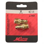 Milton V-Style 3/8^ MNPT Plug 2/cd