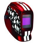 Red Racing Helmet Variable Expert Auto Dark