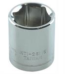 Socket 1/4 Dr Met Sh 6 Pt 15MM