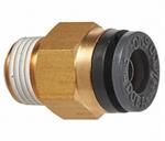 Straight Male Connector 1/4^ Tube X 1/8^ NPT (2)