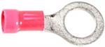 VINYL INSULATED RING TERMINAL 8 GA 1/2 STUD RED