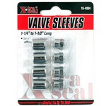 Xtra Seal Chrome Valve Caps w/sleeves 4pc