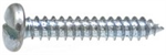 12 X 1 SLOTTED PAN HEAD TAP SCREW ZINC AB
