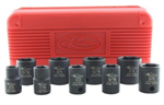Socket Impact Set 3/8 Dr 9 Pc