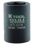 Socket 1/2 Dr Short Imp 18MM