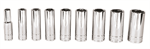 9pc 3/8 Drive 6-PT SAE Chrome Deep Socket Set