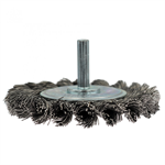 3 1/4^ Mounted Knot Wheel - Heavy Duty