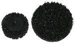 3^ Black Strip-Brite Pad With Rolock - 2 Pk