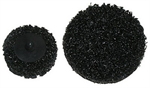 2^ Black Strip-Brite Pad With Rolock - 2 Pk