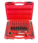Socket Set 3/8Dr 47 Piece Chrome, 6 Pt