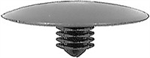 Honda Black Nyl Hood Insulation Retainers 15pc.