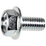 AV M6-1.0x12mm Hex Flange License Plate Screw Zinc