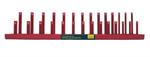 1/2in Dr SAE Socket Holder; Red