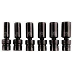 Socket Set Deep Imp Flex 3/8 D