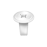 #6 White Nylon Nuts 25pc.