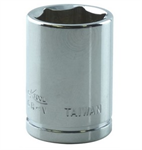 Socket 1/4 Dr Short 6 Pt 9/16in