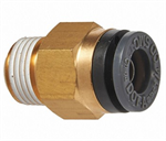 Straight Male Connector 1/4^ Tube X 1/8^ NPT (2)