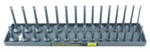 3/8in Dr Metric Socket Holder; Gray