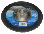 9^x1/4^x5/8^-11 Depressed Center Wheel Hubbed Zirc