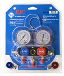 FJC Alum. R-134A Gauge w/manual Couplers