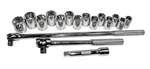 Socket Set Met 1/2 Dr 17 Pc.