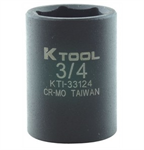 Socket 1/2 Dr Short Imp  3/4