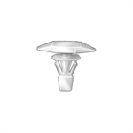 White Nylon Weatherstrip Retainers 50pc.