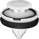 White Nylon Push-Type Retainers w/sealer 15pc.